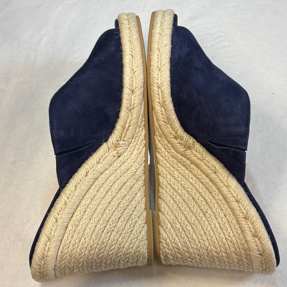 Stuart Weitzman Dark Blue Wedge Mules - Picture 7 of 9